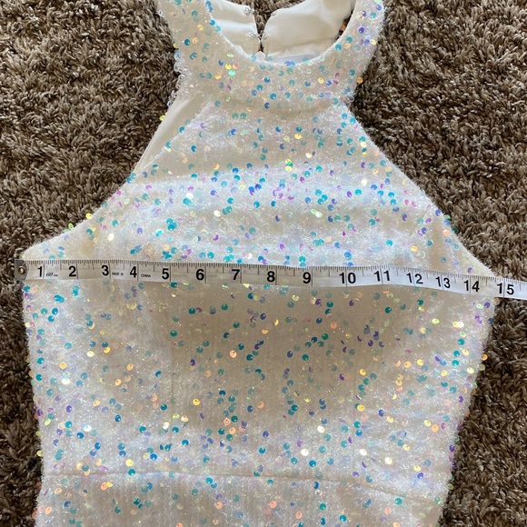 Maddie Leigh Homecoming / winter Christmas holiday formal dress w/sequins - Picture 9 of 10